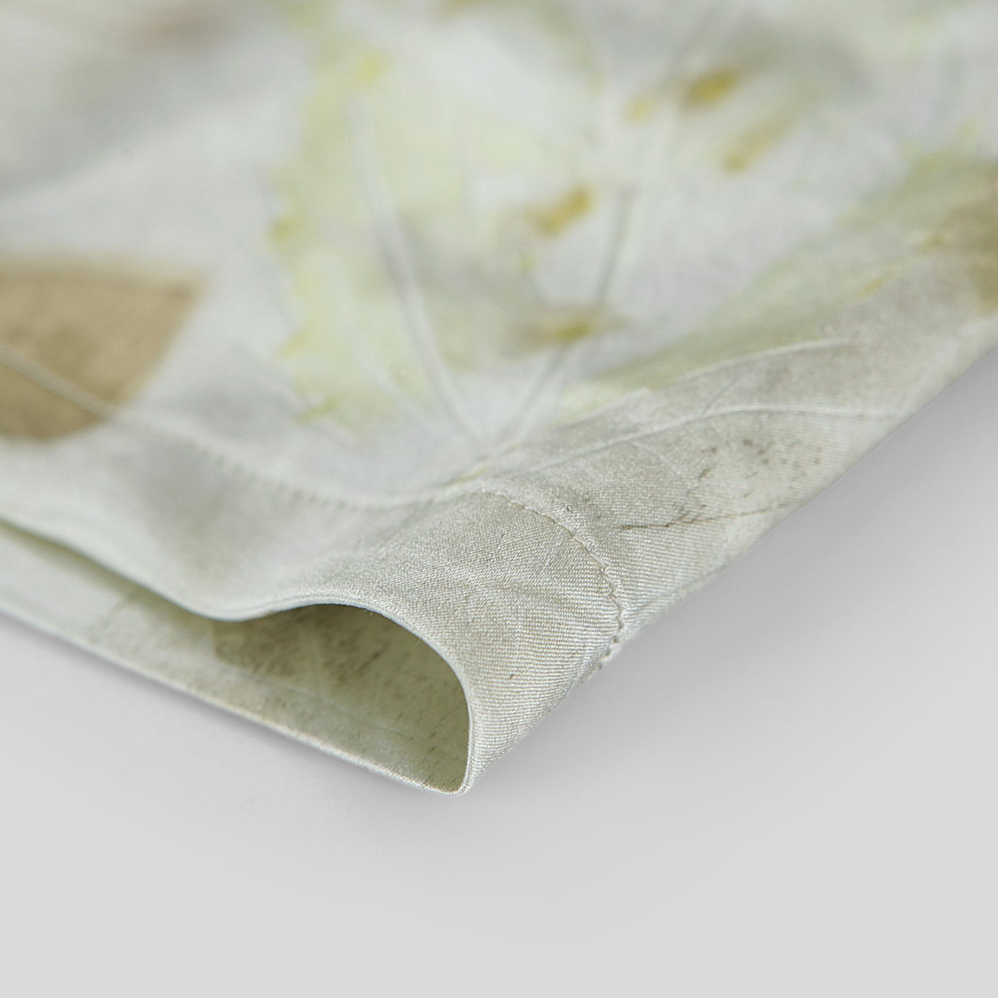 100% Mulberry Silk Children’s Homewear Shorts – Hand-Printed with Natural Leaves