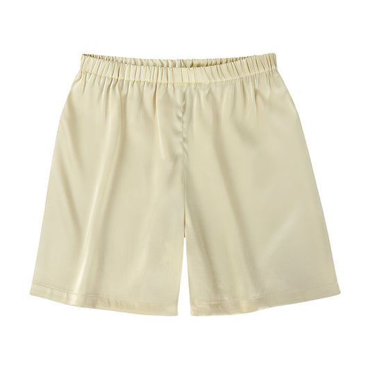 100% Mulberry Silk Children’s Homewear Shorts – Hand-Dyed with Calendula