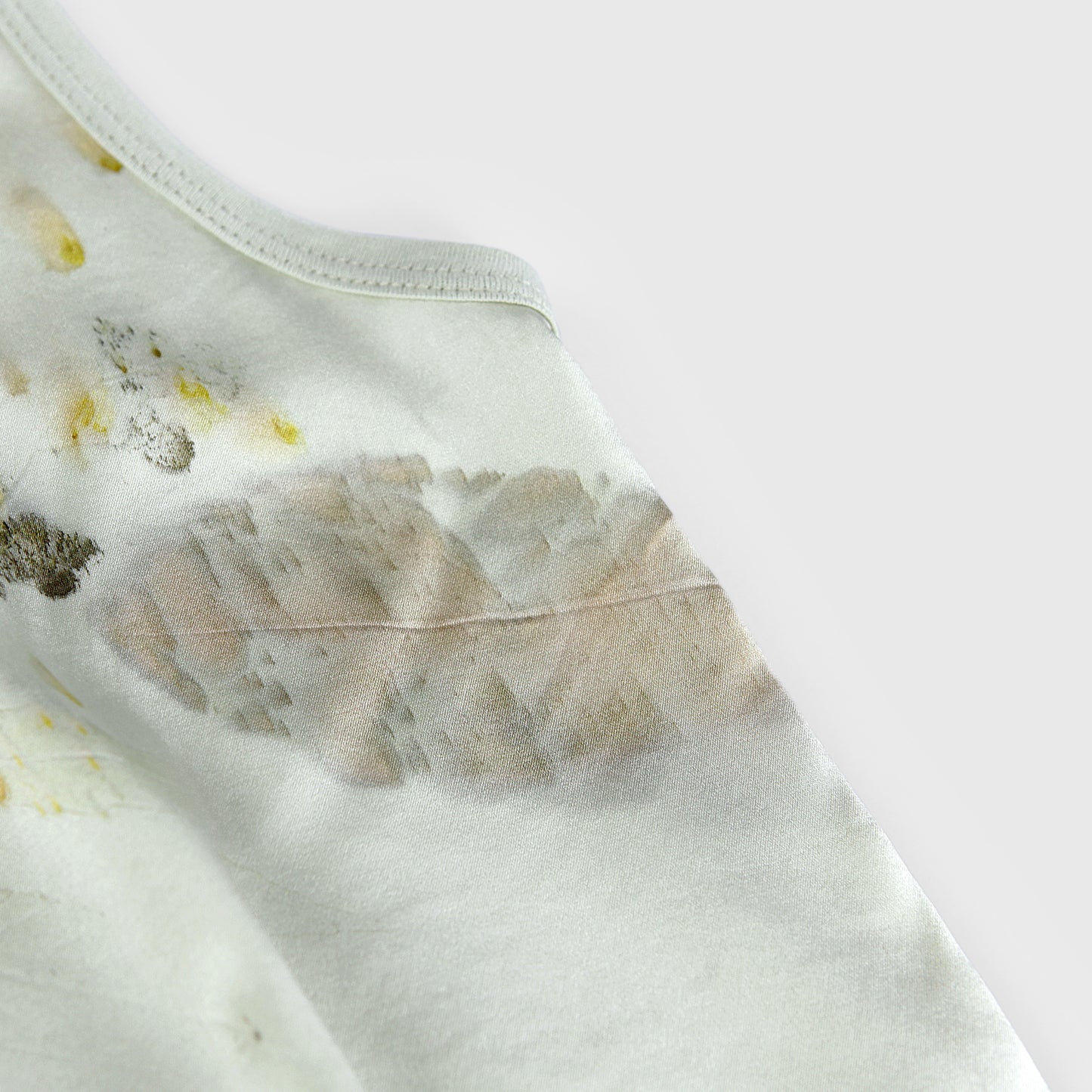 100% Mulberry Silk Sleeveless Baby Romper - Hand Printed