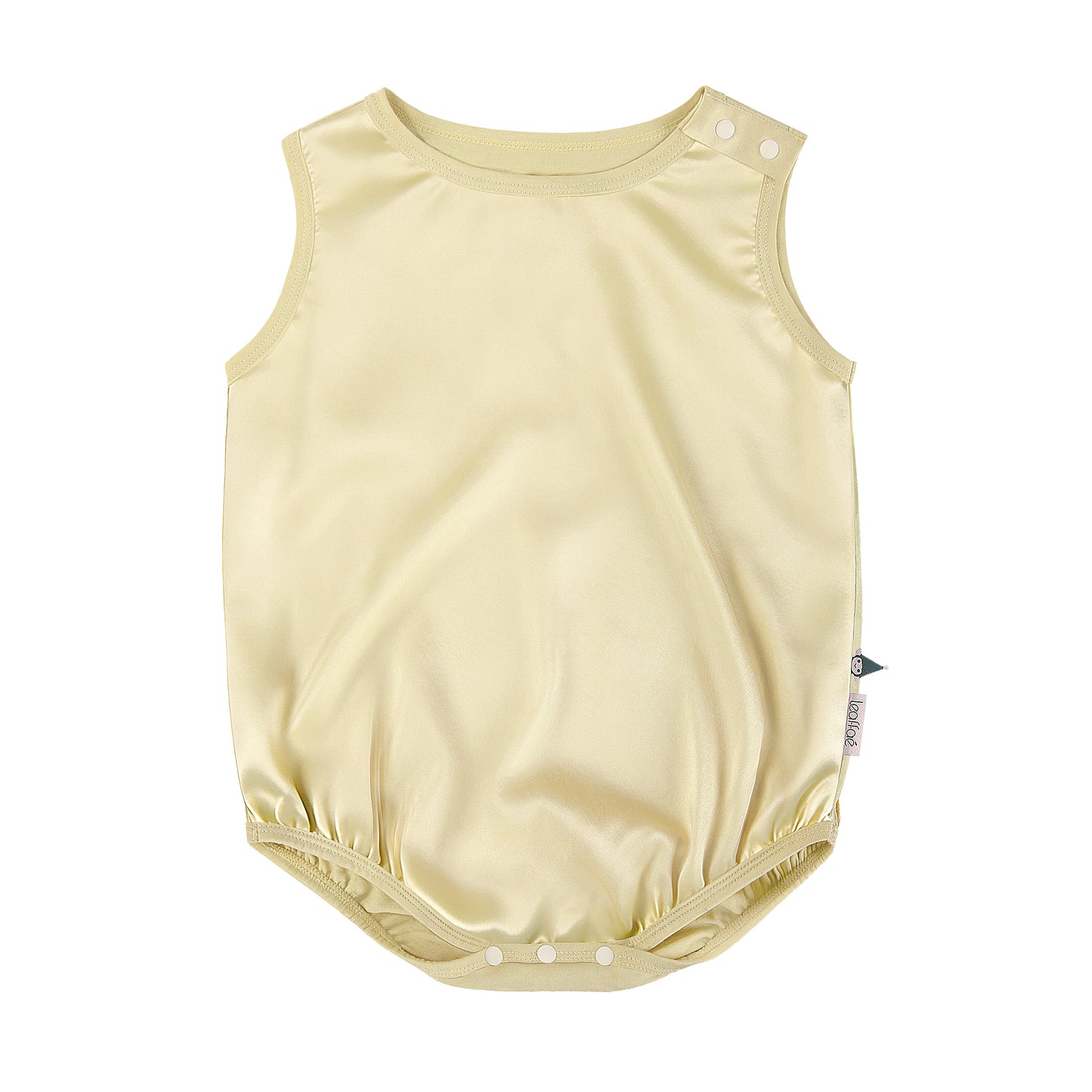 100% Mulberry Silk Sleeveless Baby Romper — Calendula Hand-Dyed